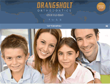 Tablet Screenshot of drangsholtortho.com